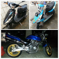 珠海地区出售三部靓车：99小黄蜂250、福喜56拉300、RSZ水冷4V66拉600