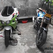 江门鹤山代友出山寨版ZX-7R一台14000，精神3仔一台12800，接任何刀 。。